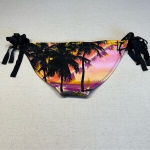 Mudd Pink and Black Bikini Bottom - Size Medium